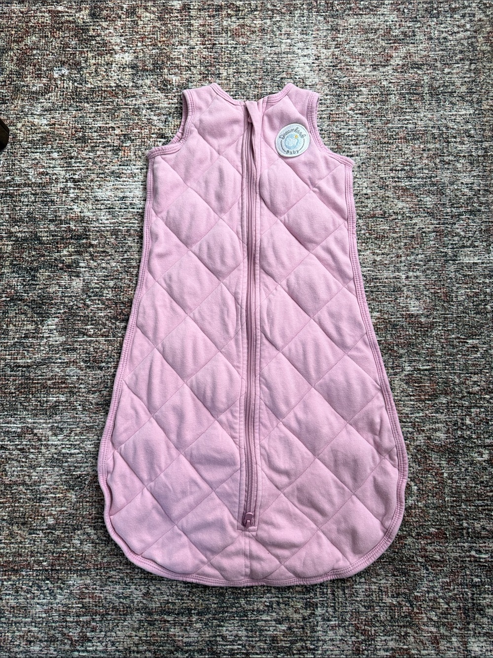 Quilted Pink Baby Sleep Sack with Front Zip - Unbranded